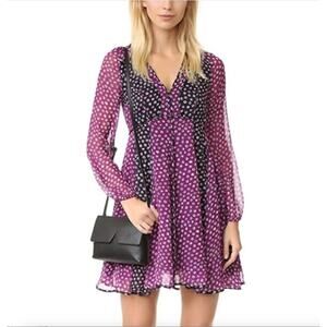 Diane von Furstenberg Ivetta Babydoll Silk Dress Size 6